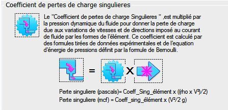 coefficient perte charge singuliere